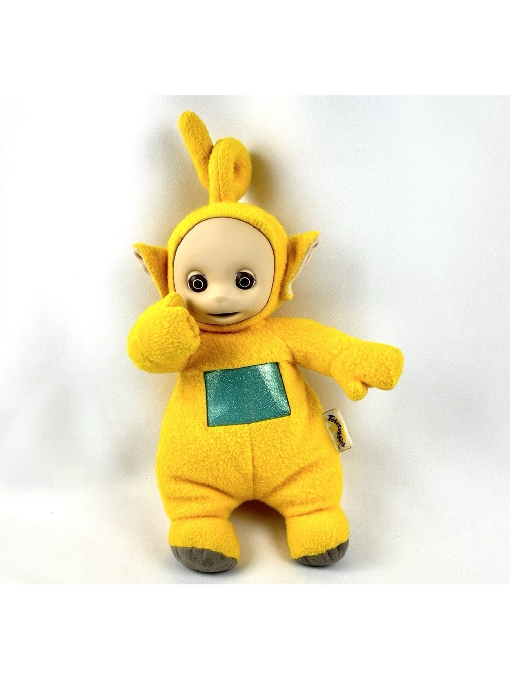 Vintage Playskool Teletubbies Talking Plush LaLa Yellow 1998 Stuffed Toy *Works*